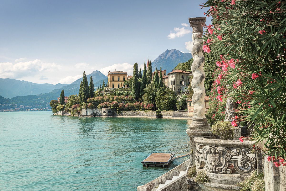 Panorama italiano al tramonto